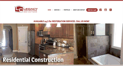 Desktop Screenshot of legacycontractingnc.com