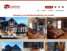 Tablet Screenshot of legacycontractingnc.com